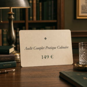 Audit Complet Pratique Culinaire