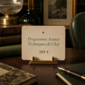 Programme Avancé Techniques de Chef