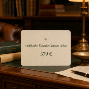Certification Expertise Culinaire Globale