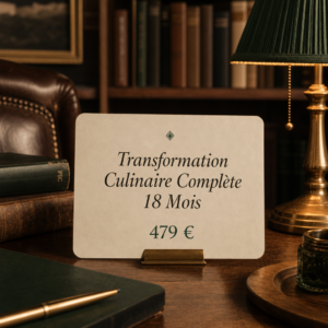 Transformation Culinaire Complète 18 Mois